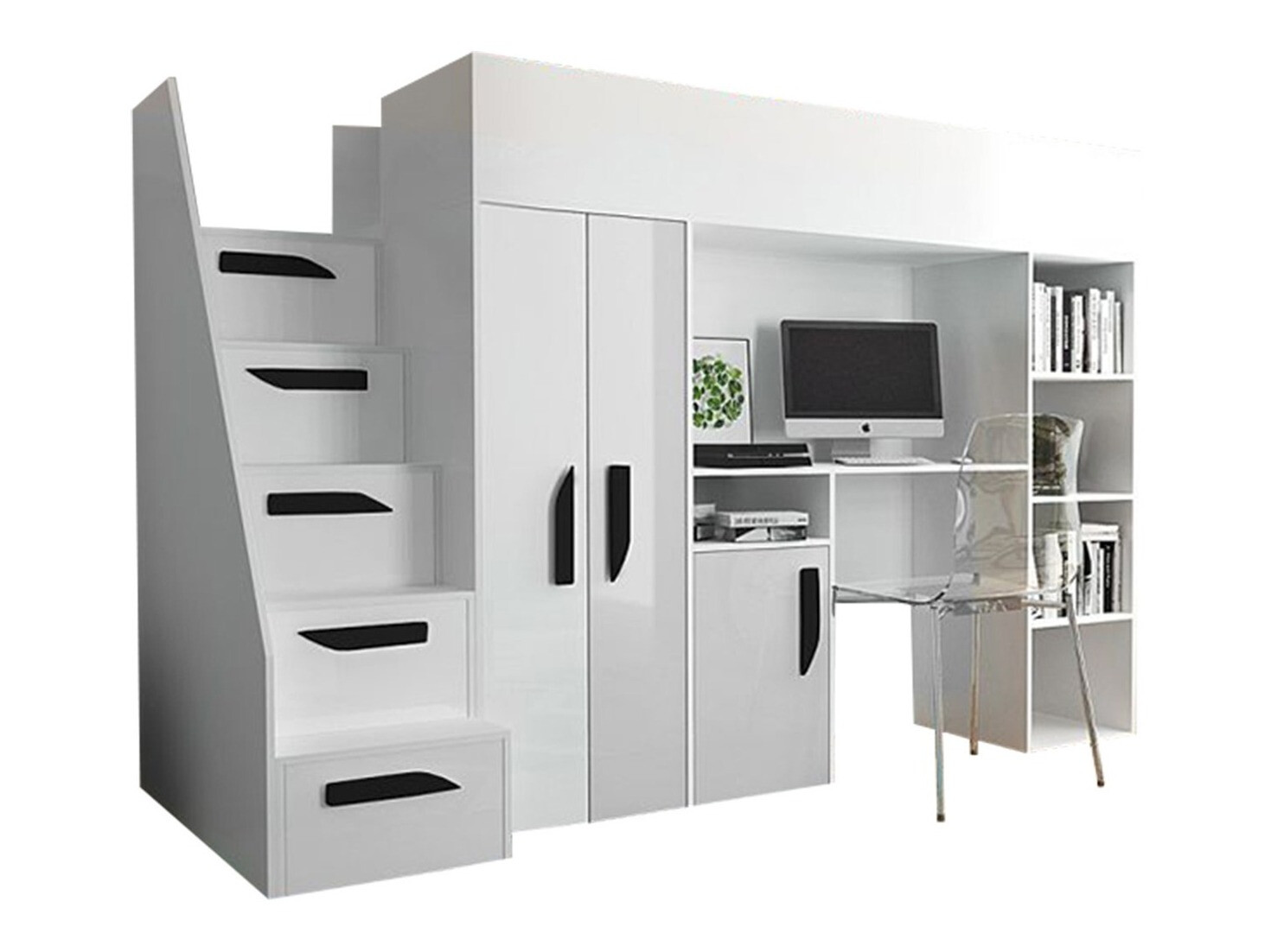 Augsta gulta Hartford 192 (Balts + Glancēts balts + Glancēts melns)