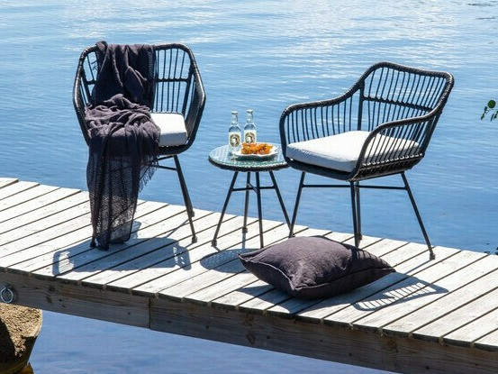 Balkona komplekts Dallas 3117 (Melns)