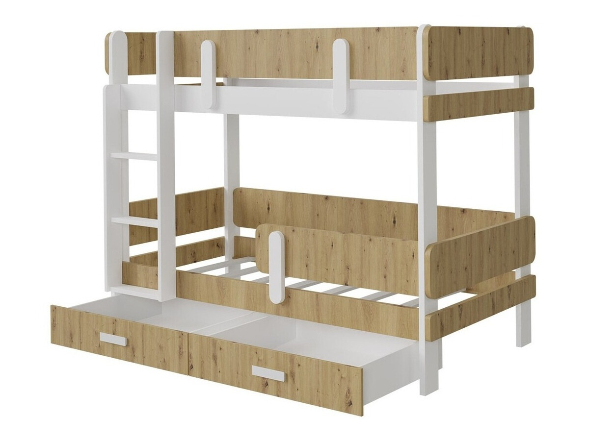 Divstāvu gulta Henderson 144 (Balts + Pelēks)