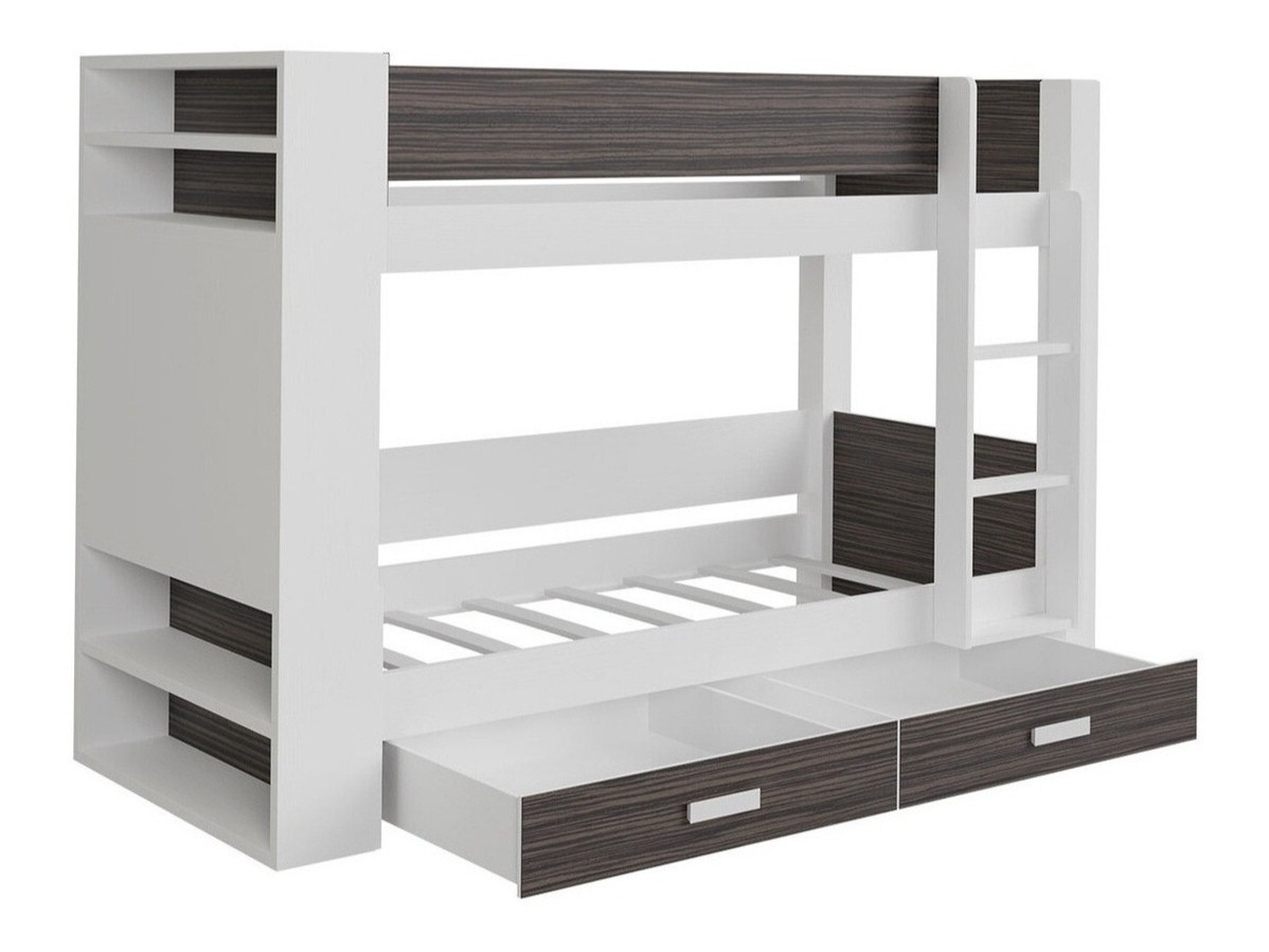 Двухъярусная кровать Henderson 141 (Белый + Синий)