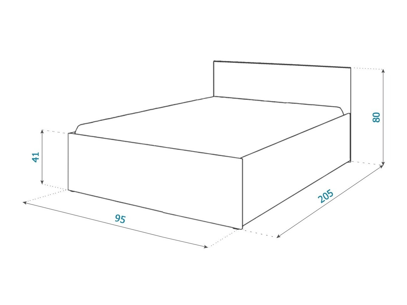 Кровать Aurora 157 (Белый)