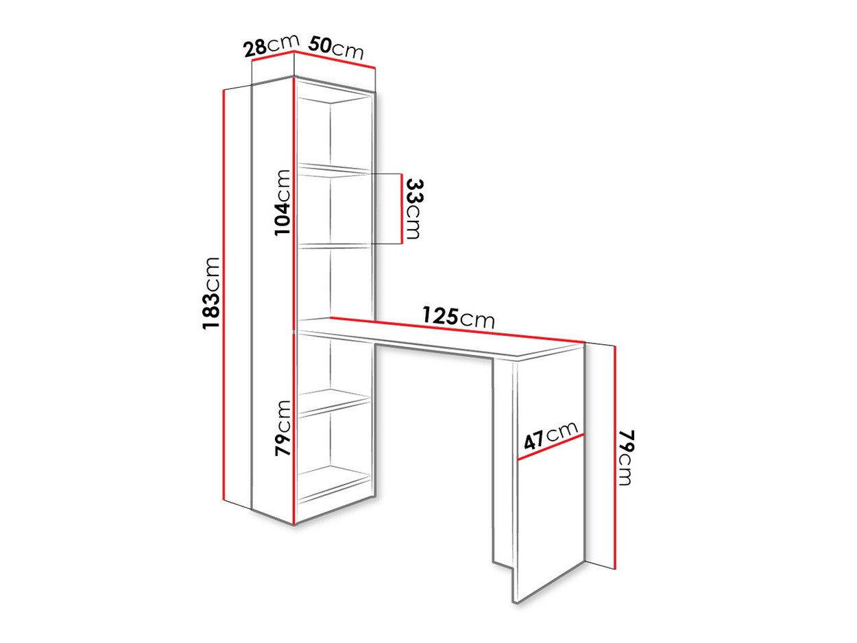 Письменный cтол Dover 109 (Сонома Дуб)