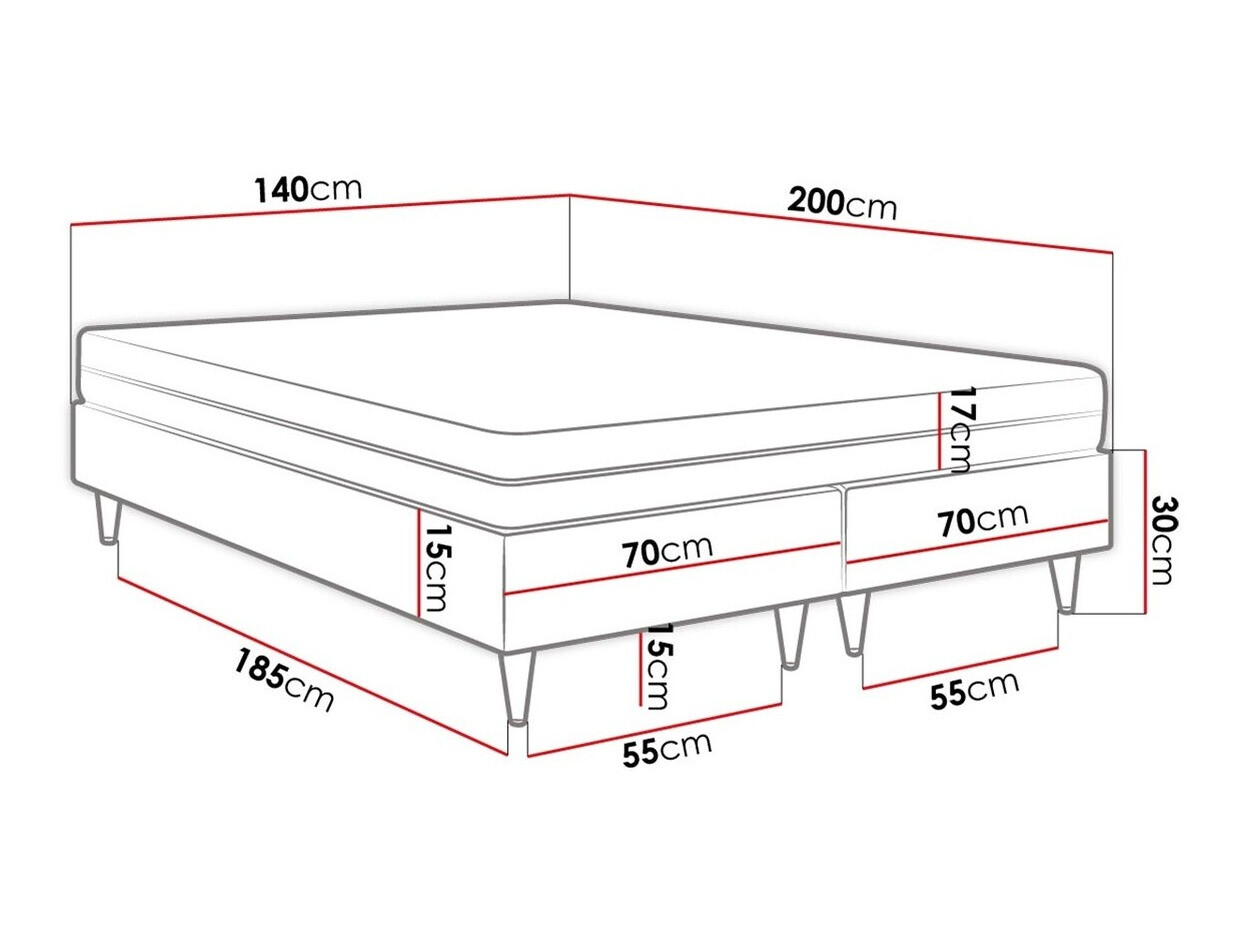 Kontinentālā gulta Logan 109 (Manila 02)