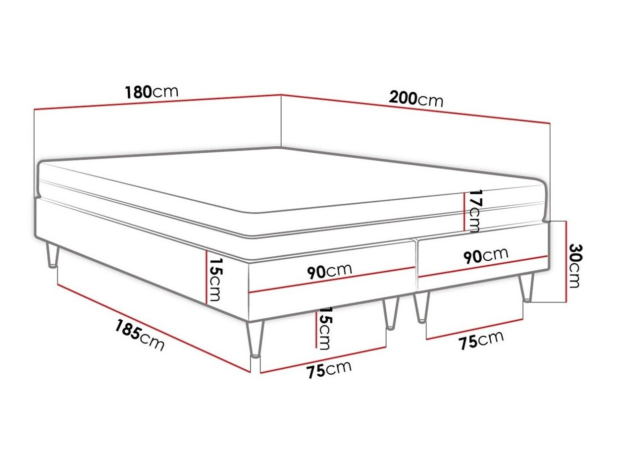 Kontinentālā gulta Logan 109 (Manila 02)
