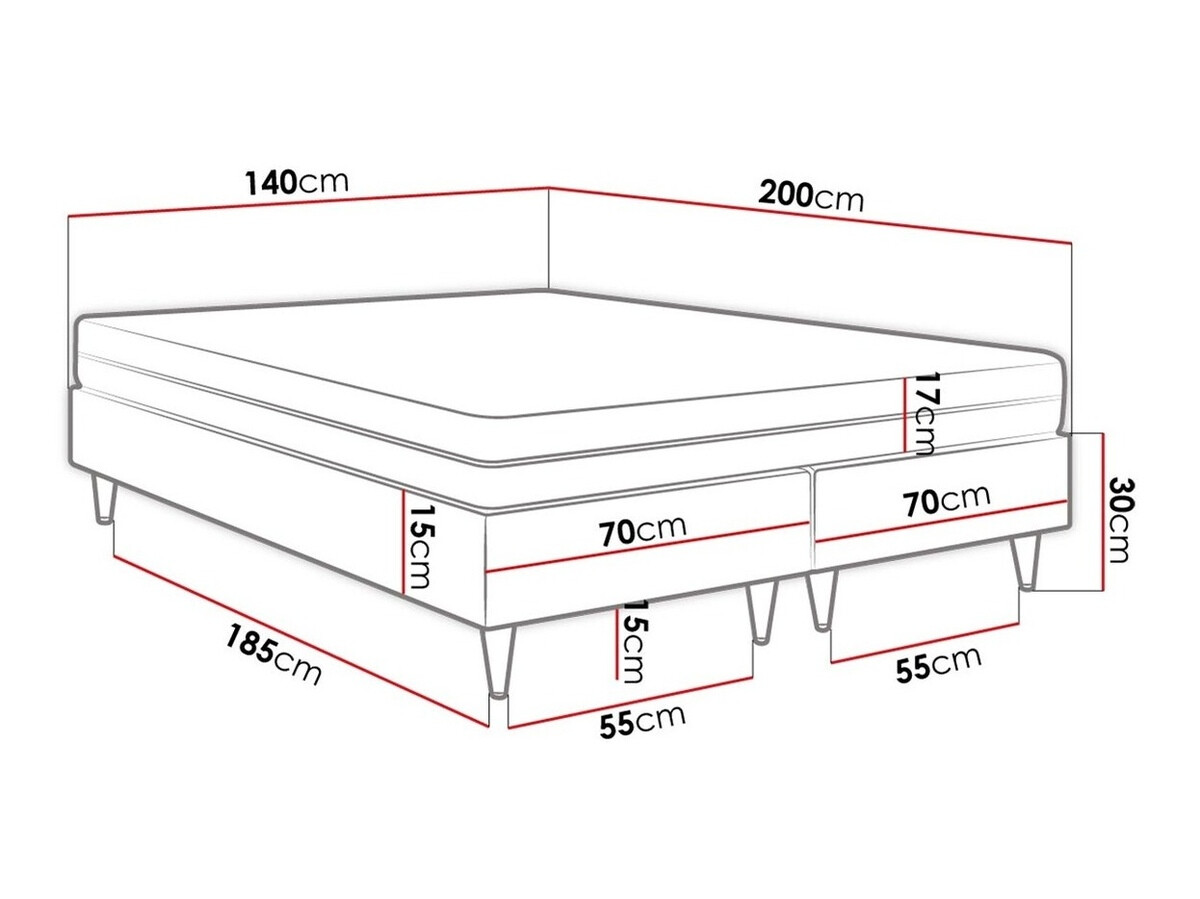 Kontinentālā gulta Logan 109 (Manila 35)