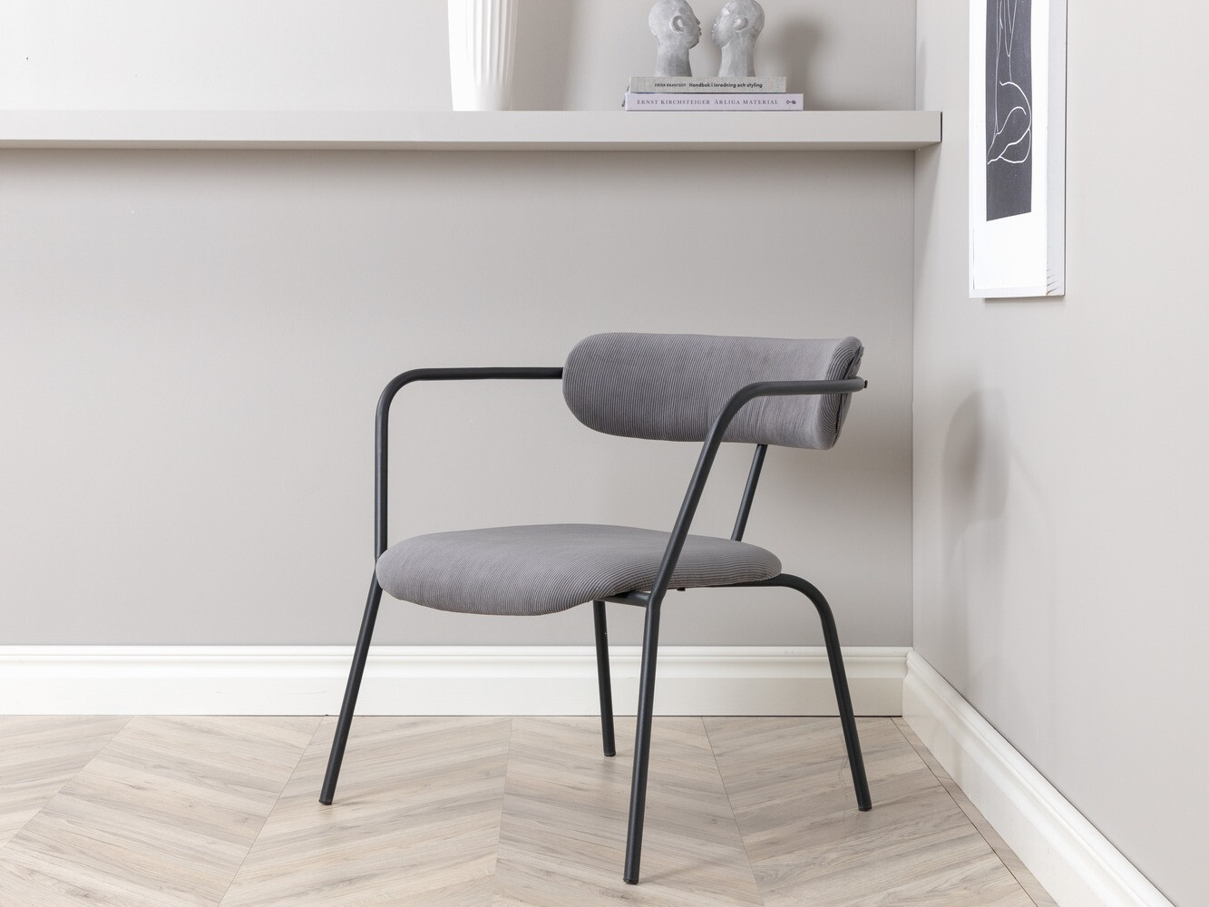 Krēsls Dallas 1711 (Pelēks + Melns)