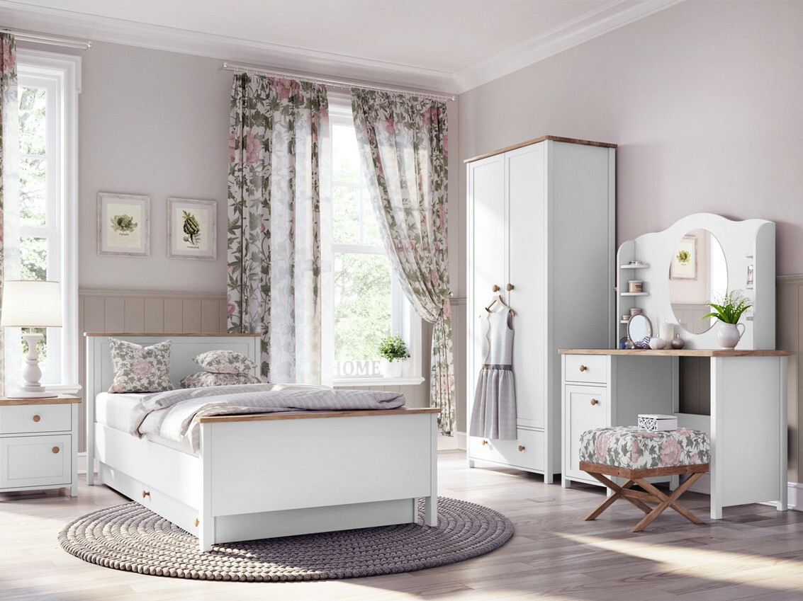 Письменный cтол Romelbo 139 (Белый + Дуб)