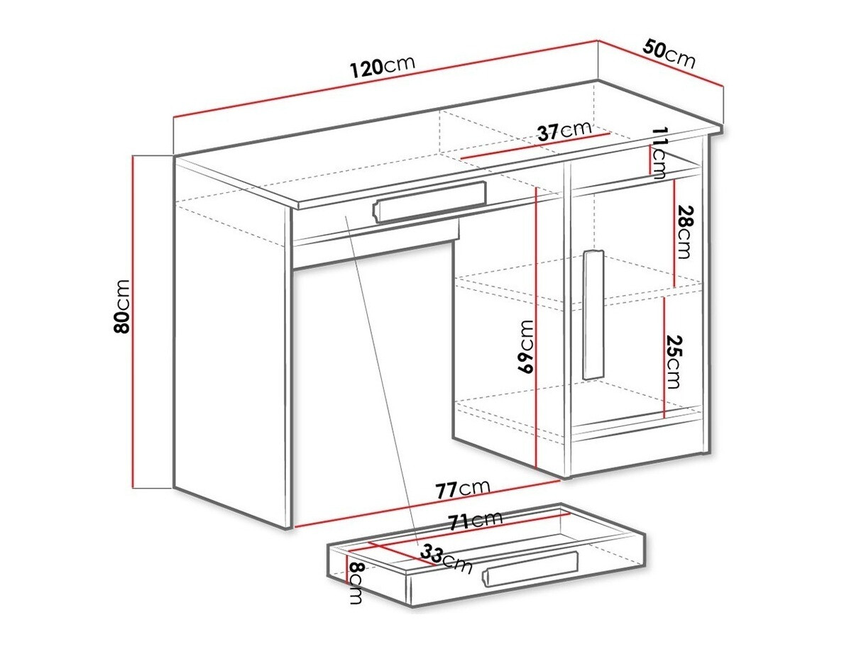 Rakstāmgalds Merevari 100 (Balts + Glancēts Tirkīzs)
