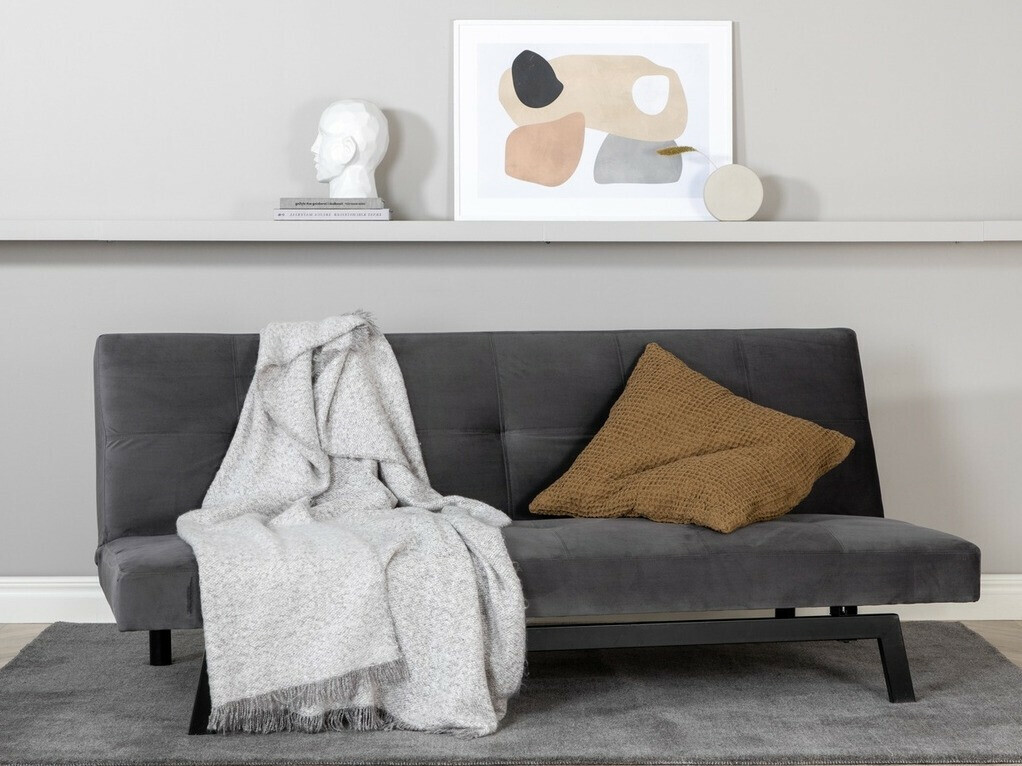 Диван-кровать Dallas 1710 (Тёмно-серый + Чёрный)