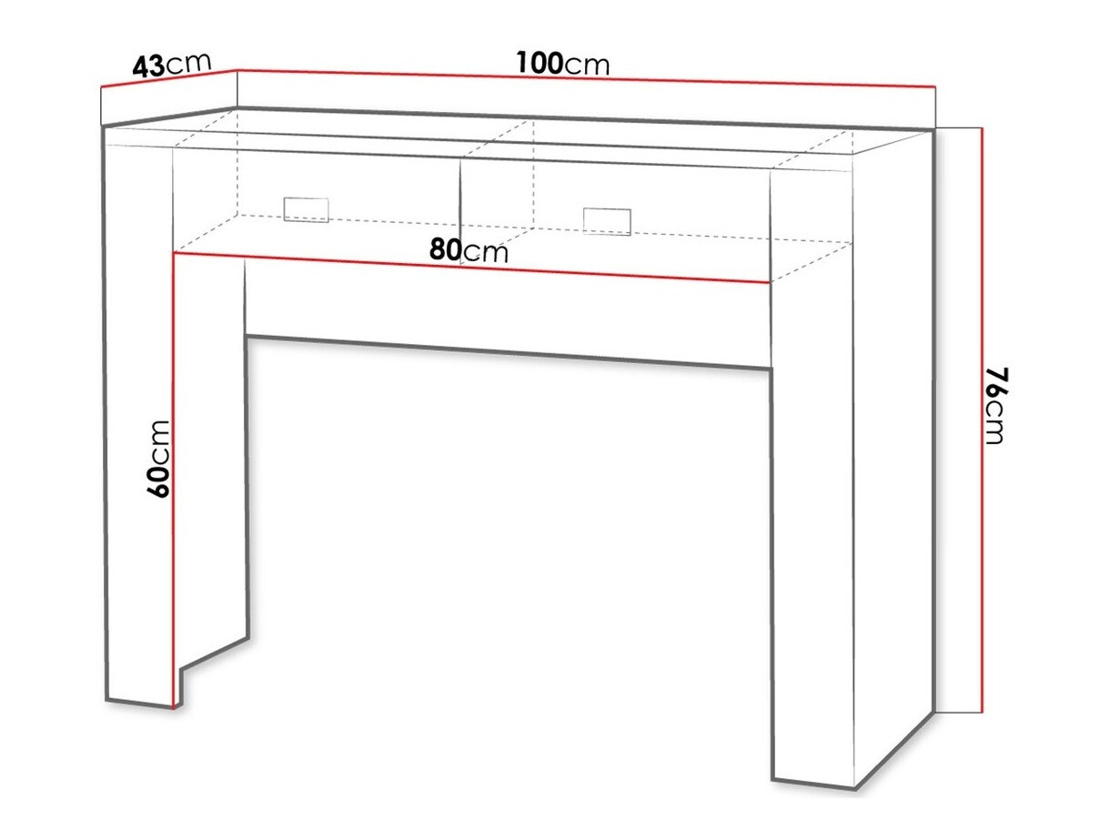 Консоль Melfeli 113 (Сонома Дуб)