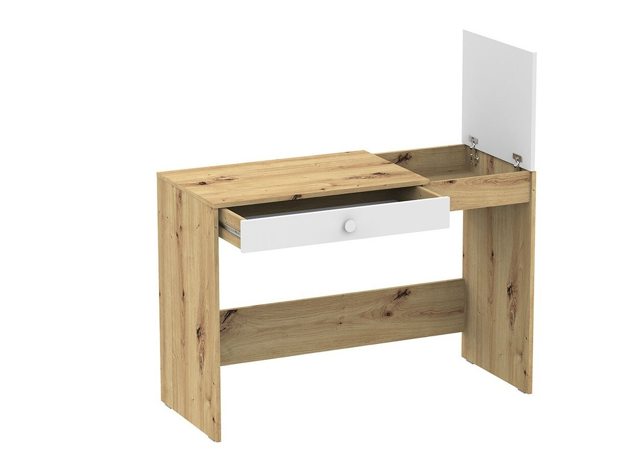 Письменный cтол Almira 109 (Artisan дуб + Белый + Серый)