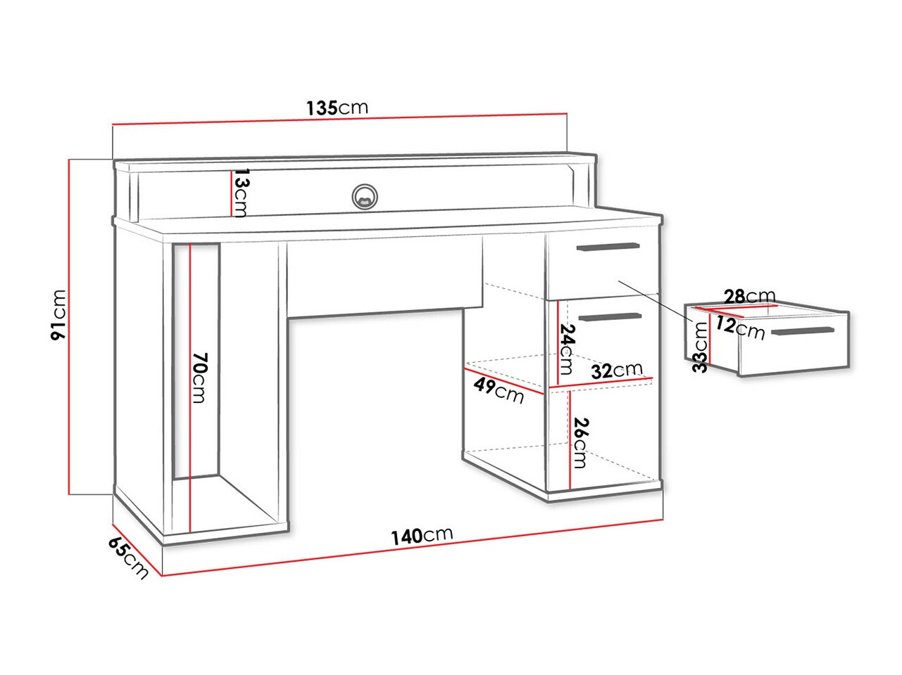 Spēļu galds Serus (Matēts melns)