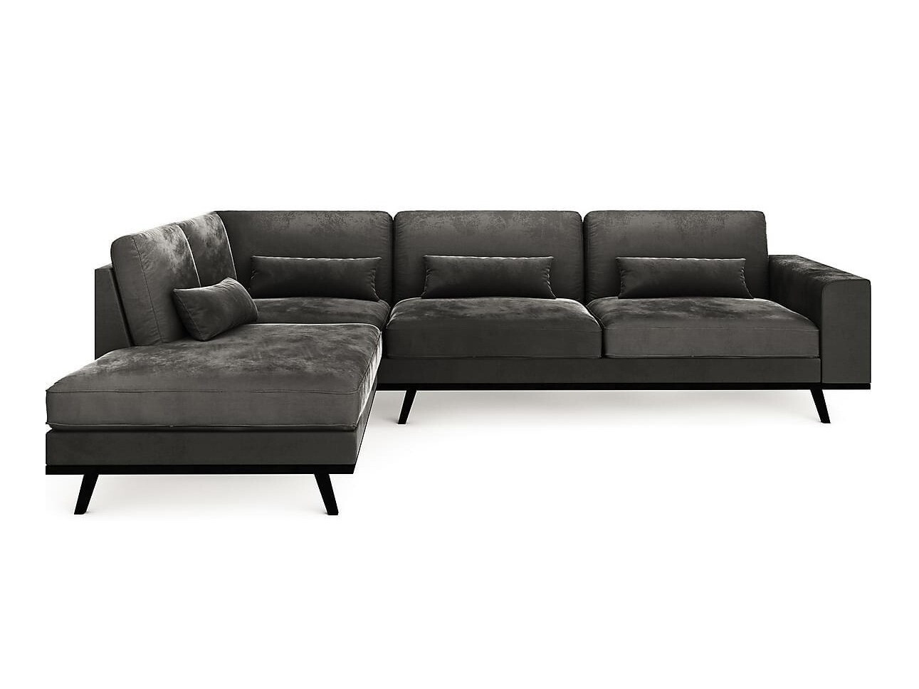 Stūra dīvāns Floromo 107 (Monolith 95)