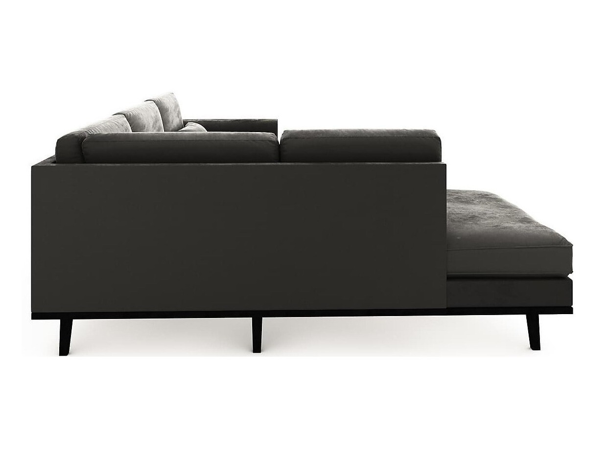 Stūra dīvāns Floromo 107 (Monolith 95)