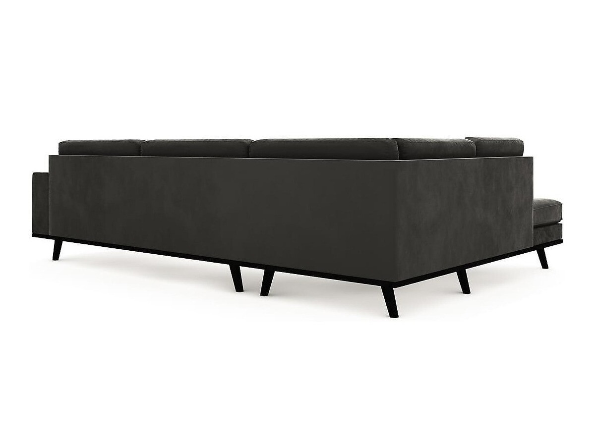 Stūra dīvāns Floromo 107 (Monolith 95)