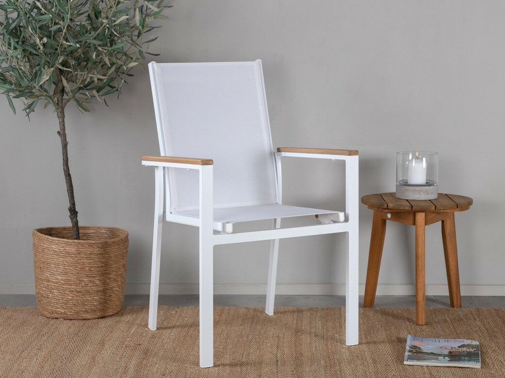 Садовый стул Dallas 2825 (Белый + Коричневый)