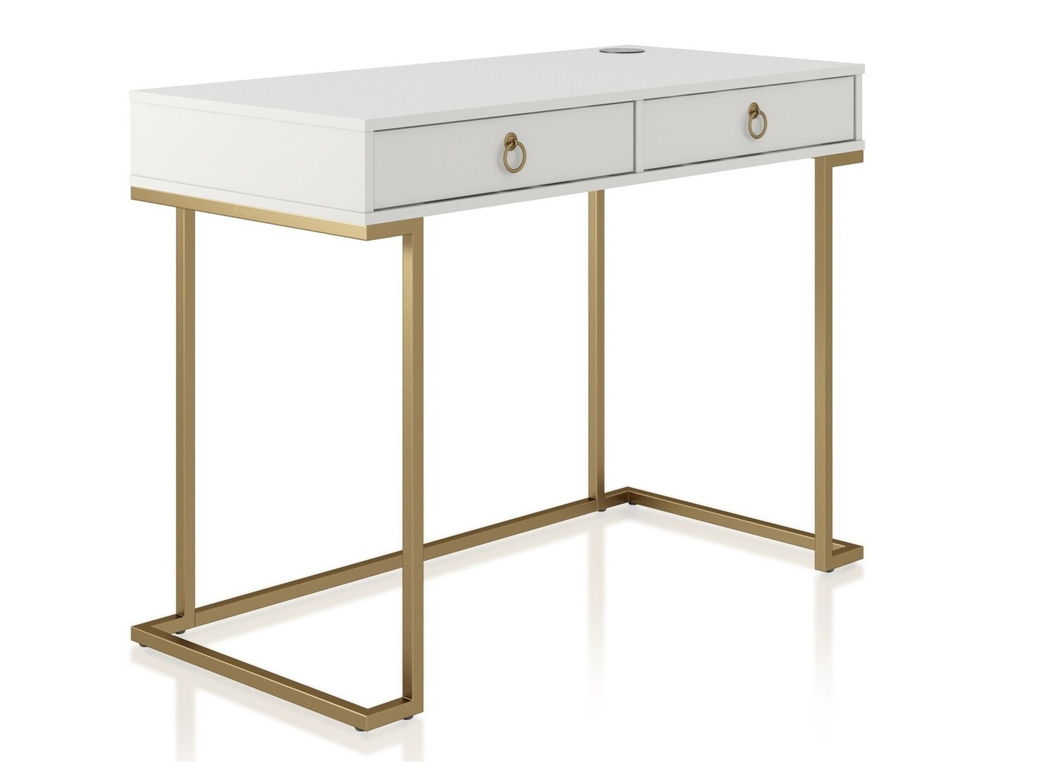 Rakstāmgalds CosmoLiving by Cosmopolitan Fersale 100 (Balts + Zelta)