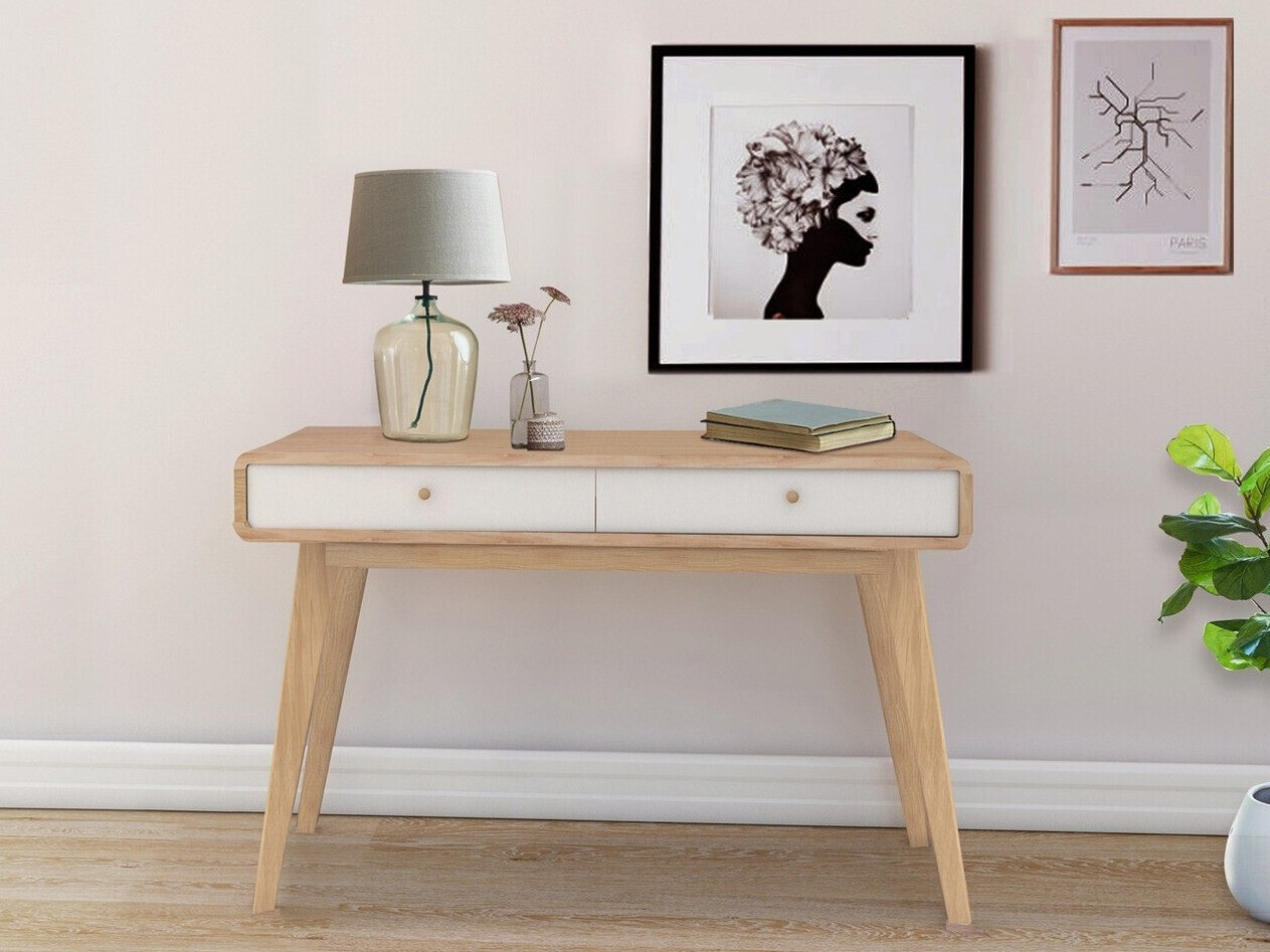 Письменный cтол Elbtena 108 (Дуб + Белый)