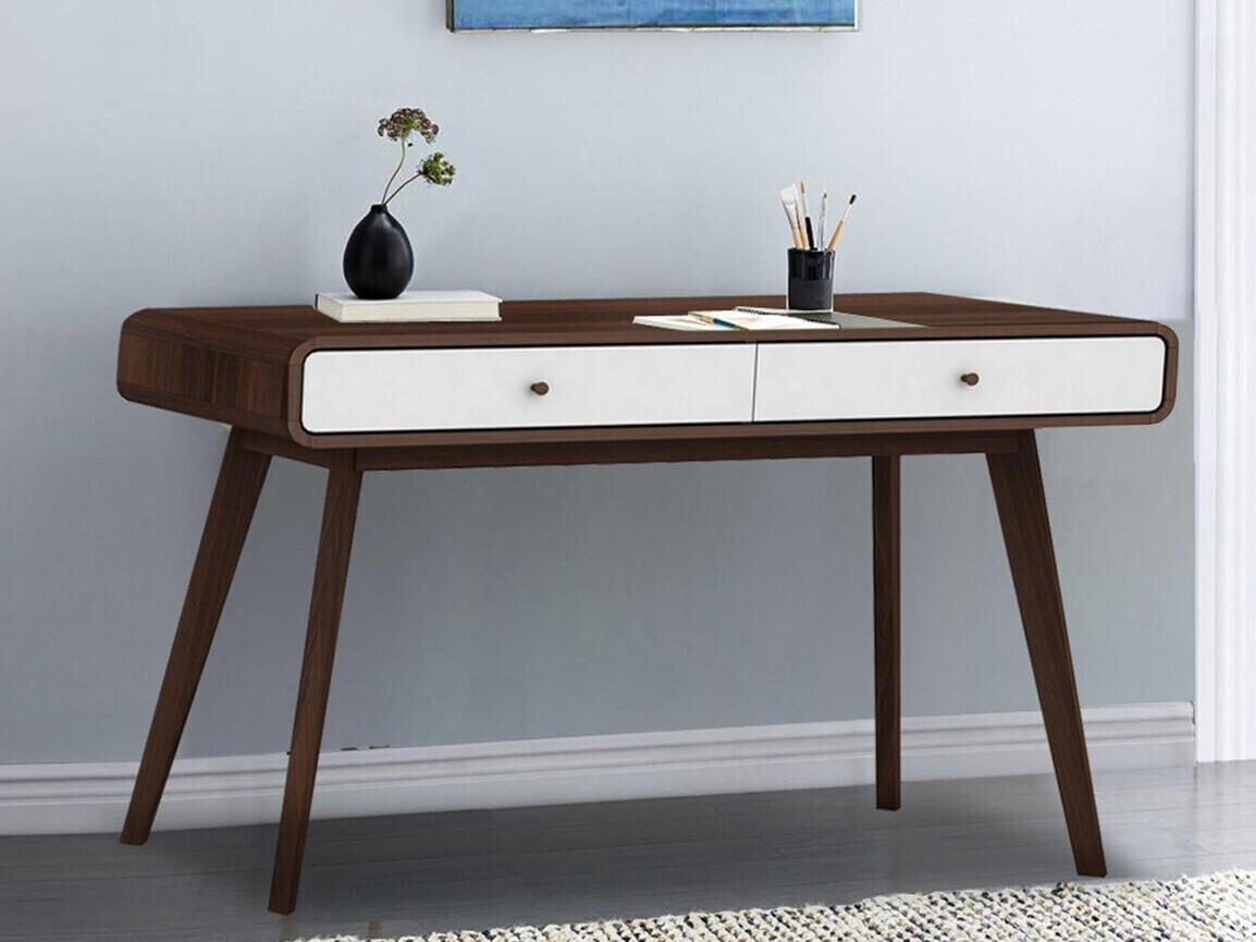 Письменный cтол Elbtena 108 (Орех + Белый)
