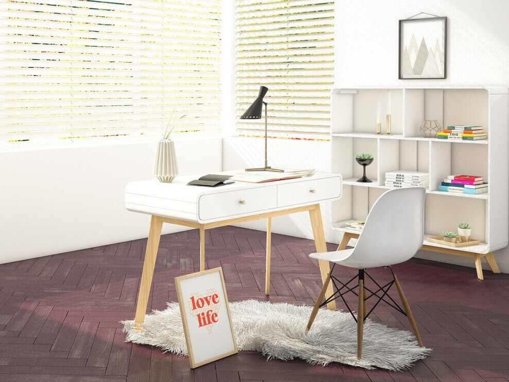 Rakstāmgalds Elbtena 108 (Balts + Ozols)