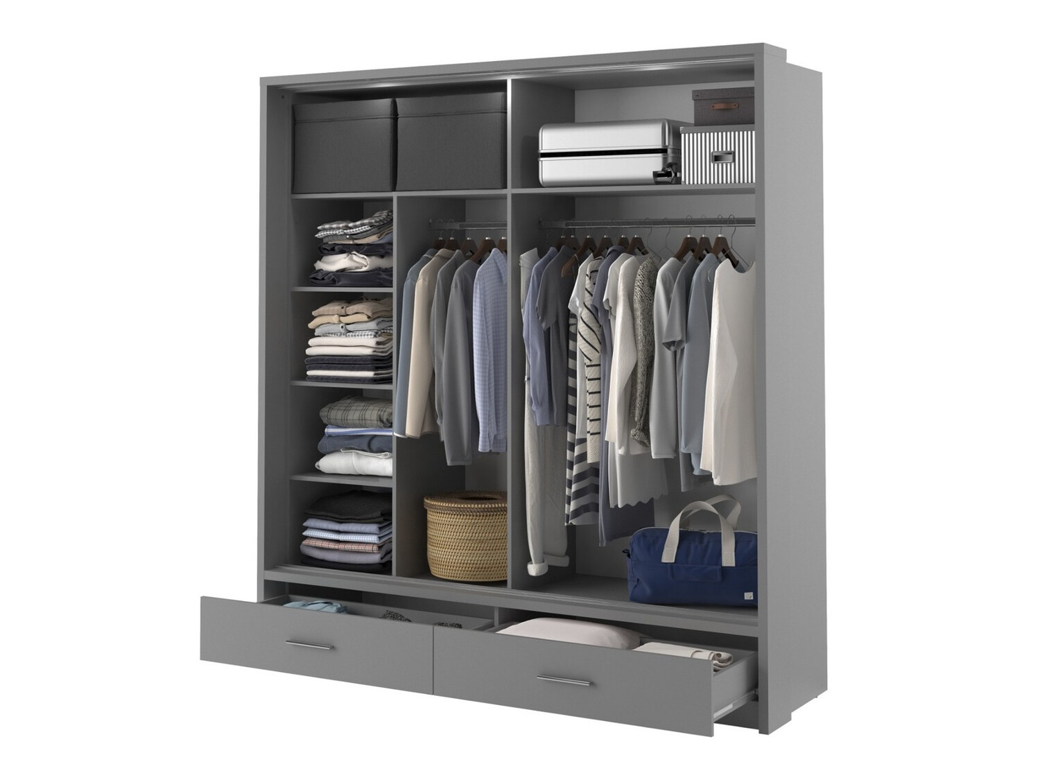 Шкаф Fresno 104 (Серый)