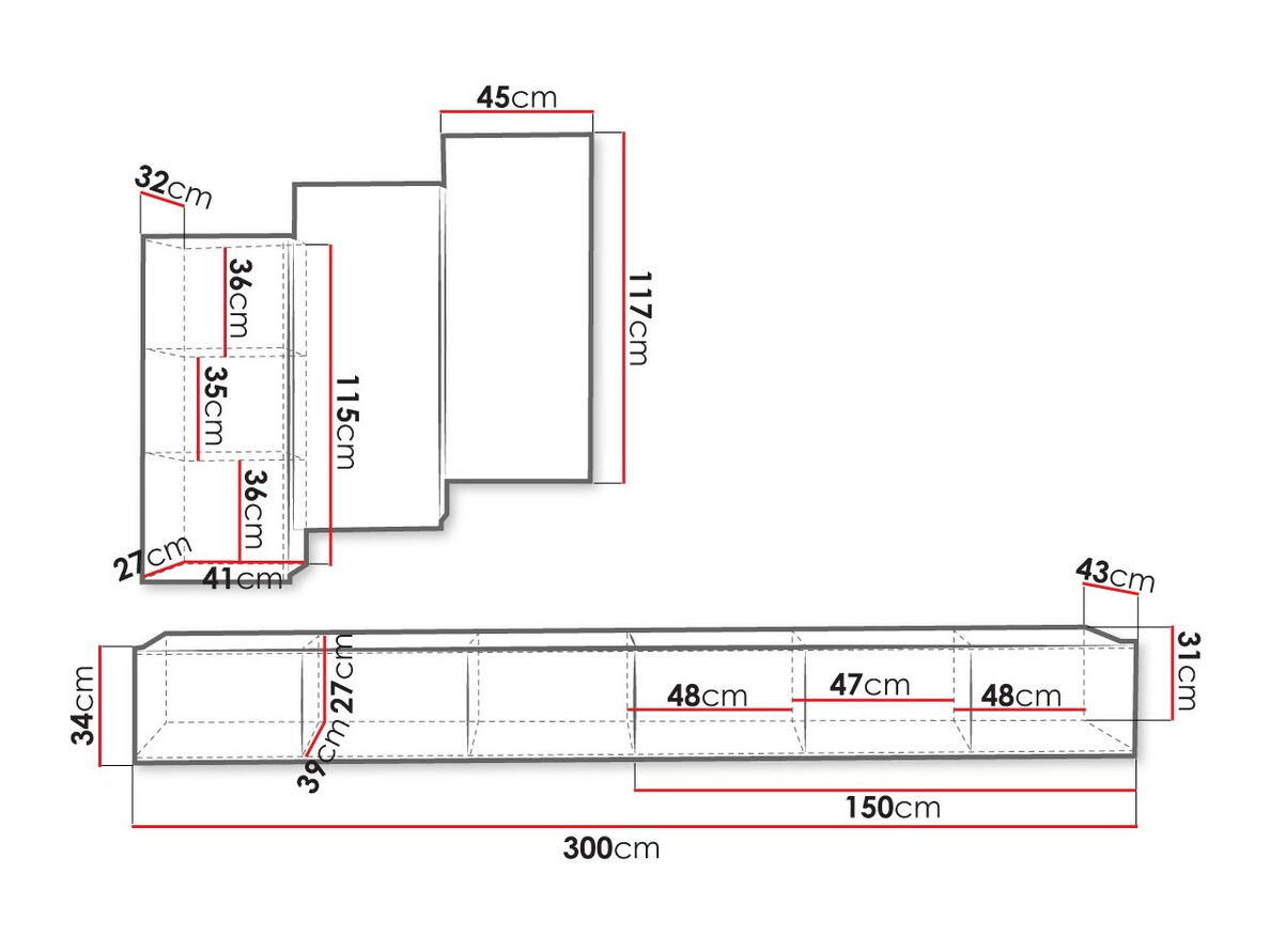 Viesistabas komplekts Tivdalu 131 (Balts)