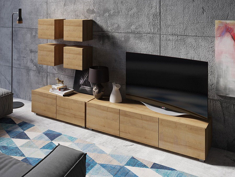 Viesistabas komplekts Tivdalu 132 (Zeltains ozols)