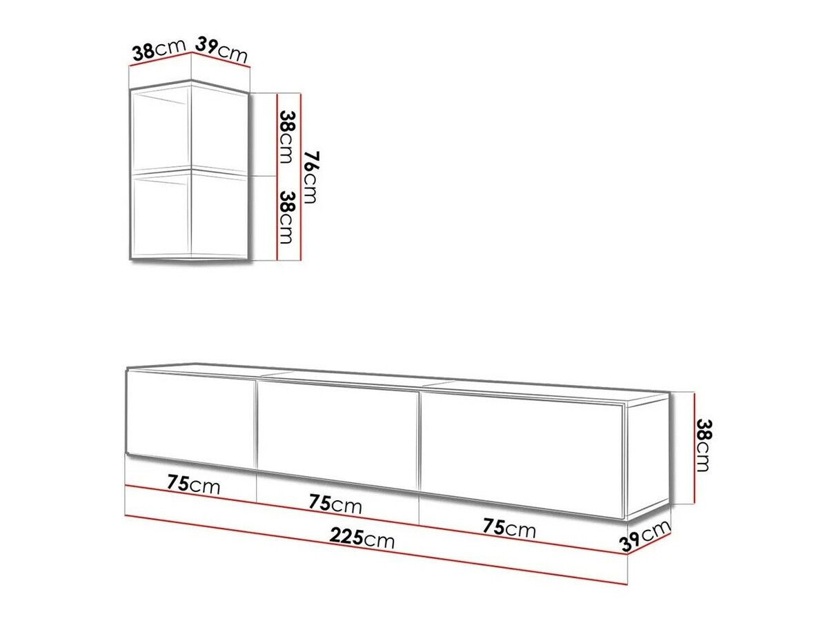 Набор для гостиной Corbele 112 (Белый)