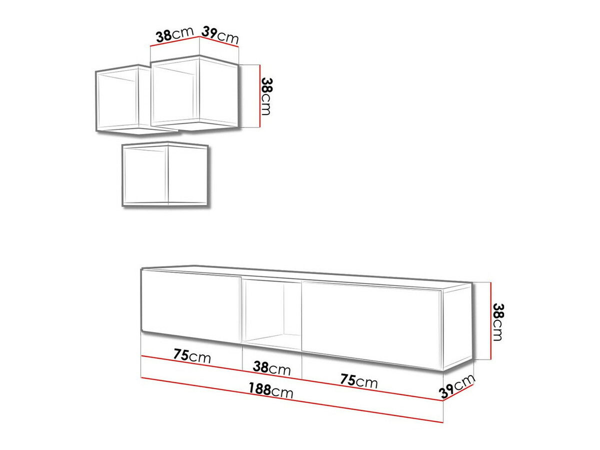 Набор для гостиной Corbele 113 (Белый)