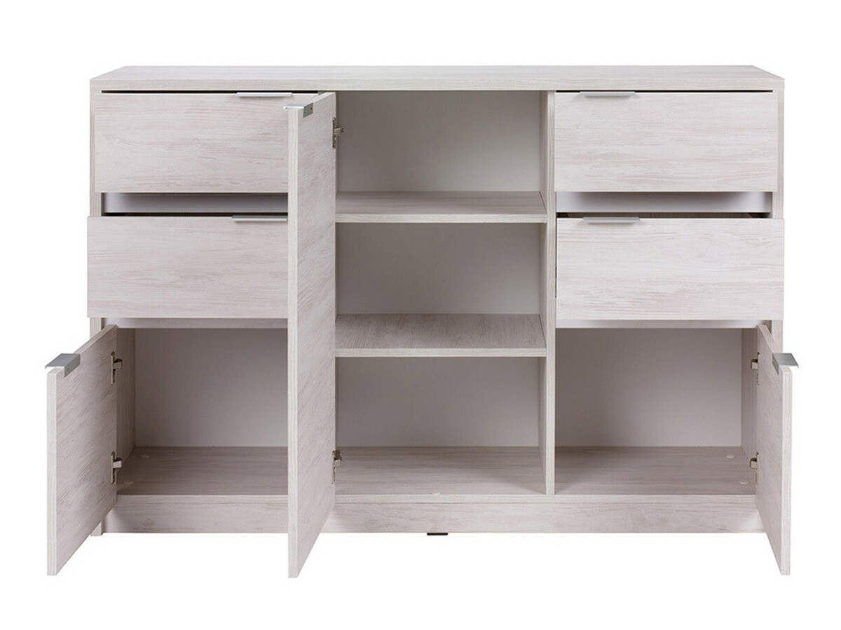 Набор для гостиной Fivelbo 117 (Монастырский дуб + Глянцевый черный)