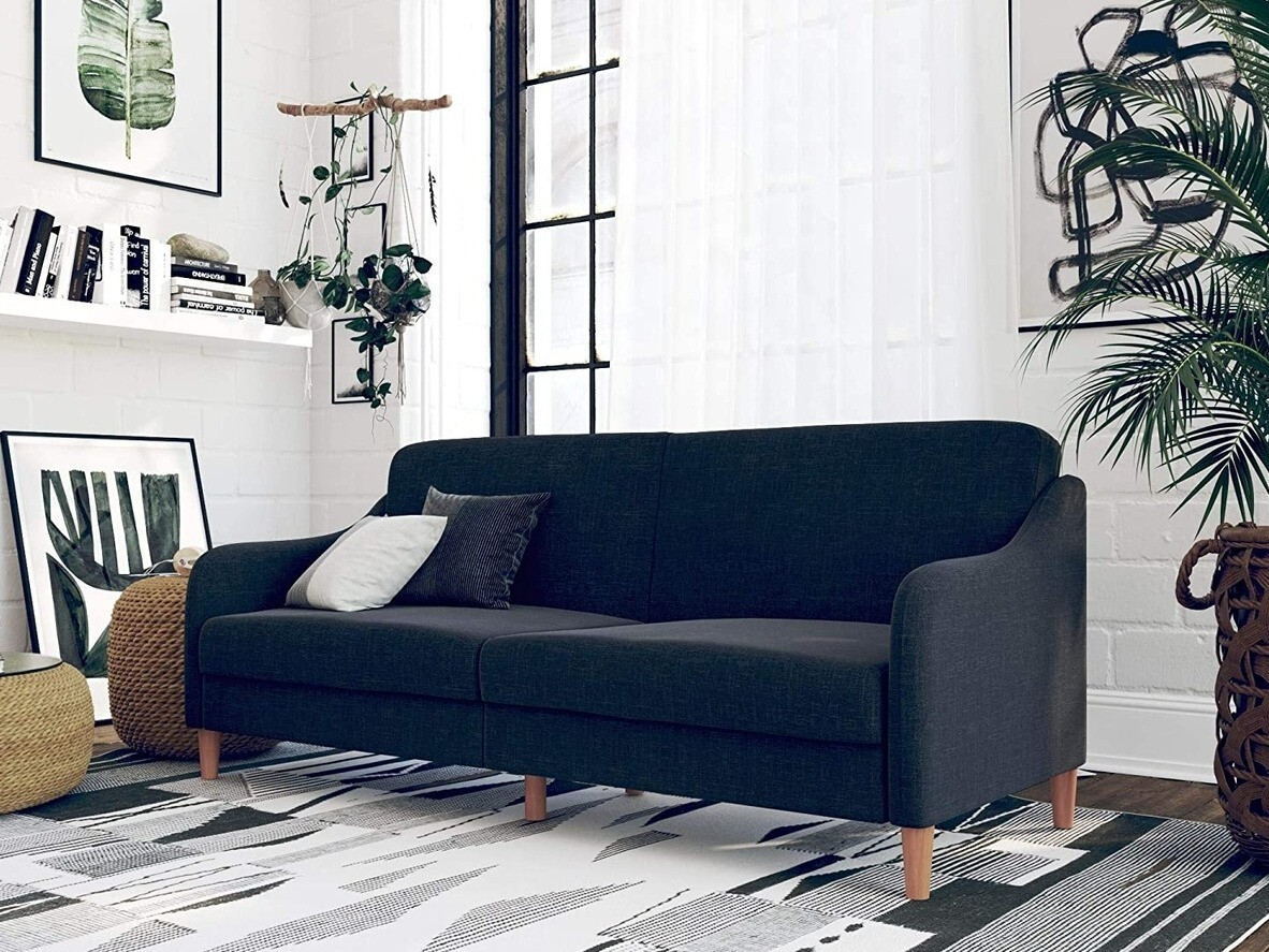 Dīvāns gulta Tulsa 120 (Tumši zils)