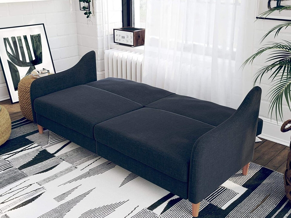 Dīvāns gulta Tulsa 120 (Tumši zils)