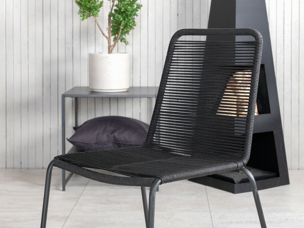 Galds un krēslu komplekts Dallas 2477 (Melns)