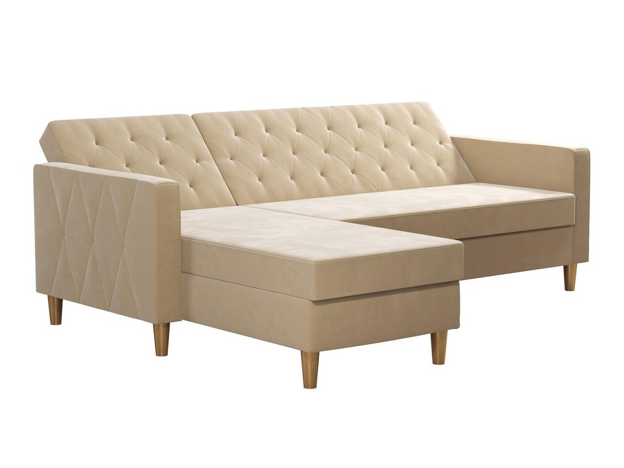 Stūra dīvāns CosmoLiving by Cosmopolitan 104 (Krēms)