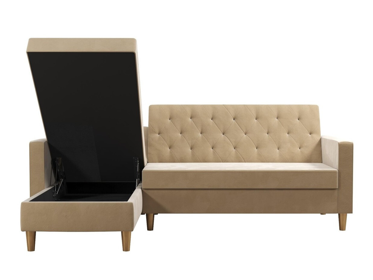 Stūra dīvāns CosmoLiving by Cosmopolitan 104 (Krēms)