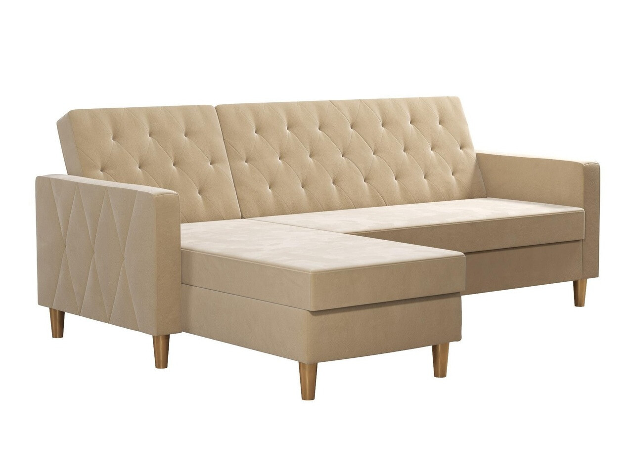 Угловой диван CosmoLiving by Cosmopolitan 104 (Крем)