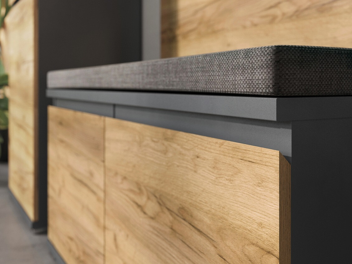 Kurpju kaste Elitivi 101 (Antracīts + Navarra ozols)