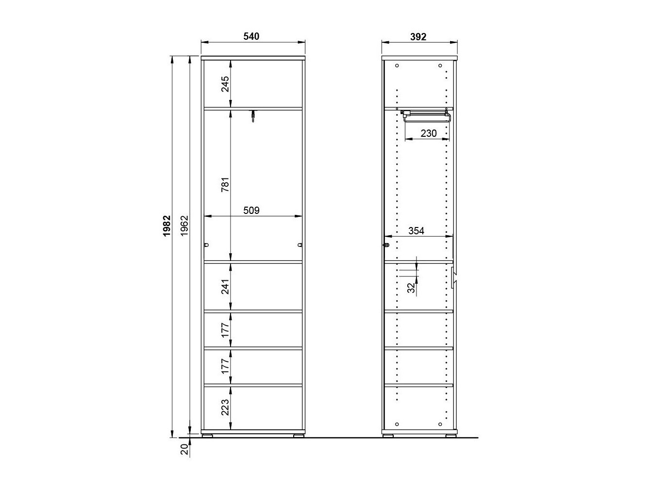 Шкаф Elitivi 103 (Бук)
