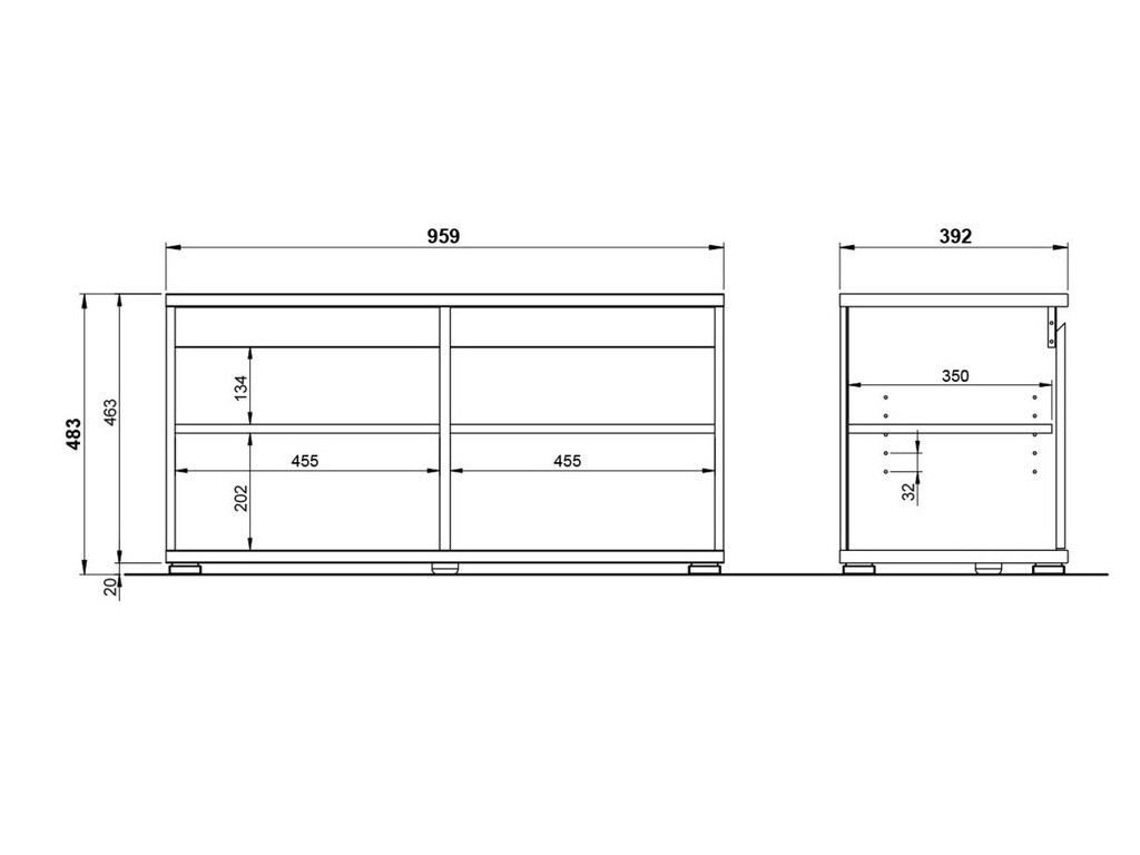 Тумба для обуви Elitivi 101 (Антрацит + Navarra дуб)