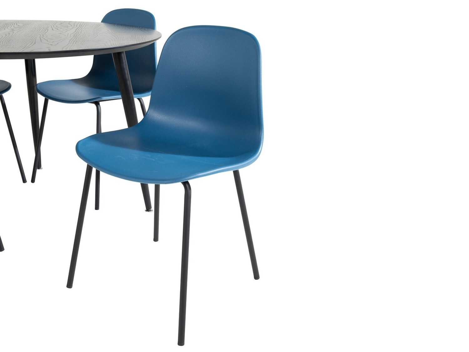 Ēdamistabas komplekts Dallas 1622 (Zils + Melns)