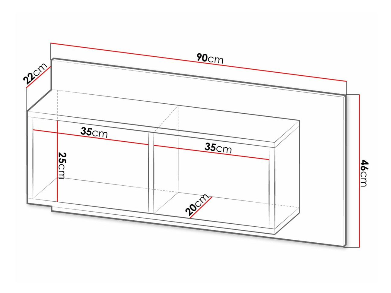 Настенная полка Tenodeu 110