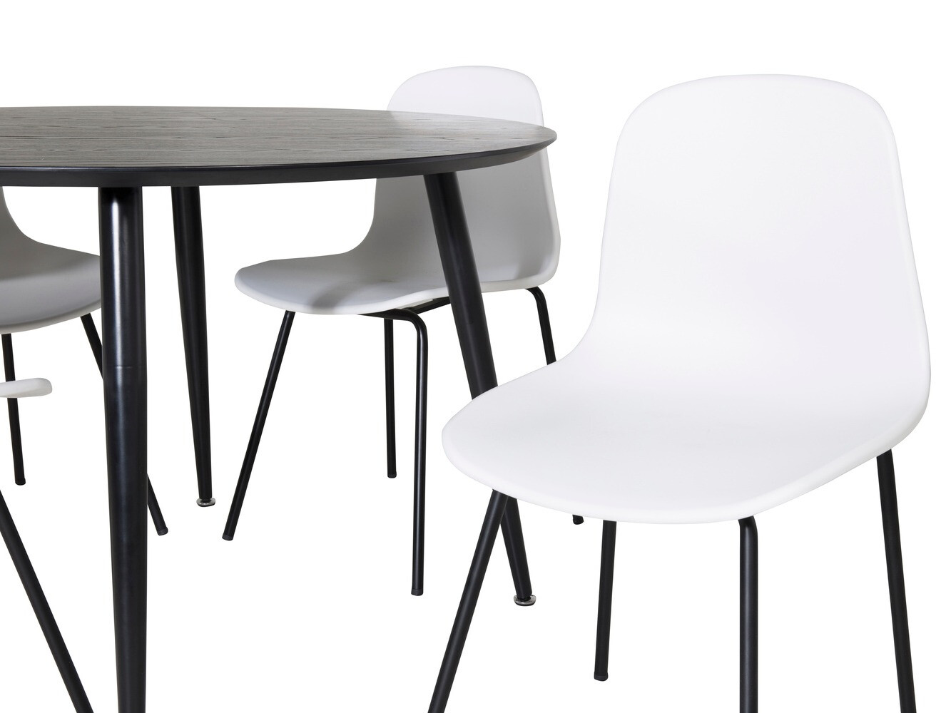 Обеденный гарнитур Dallas 1622 (Белый + Чёрный)