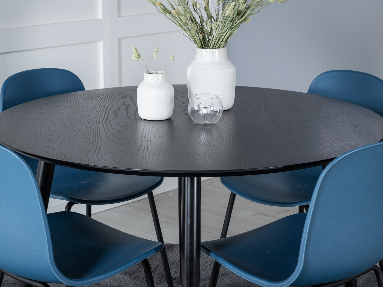 Обеденный гарнитур Dallas 1622 (Синий + Чёрный)