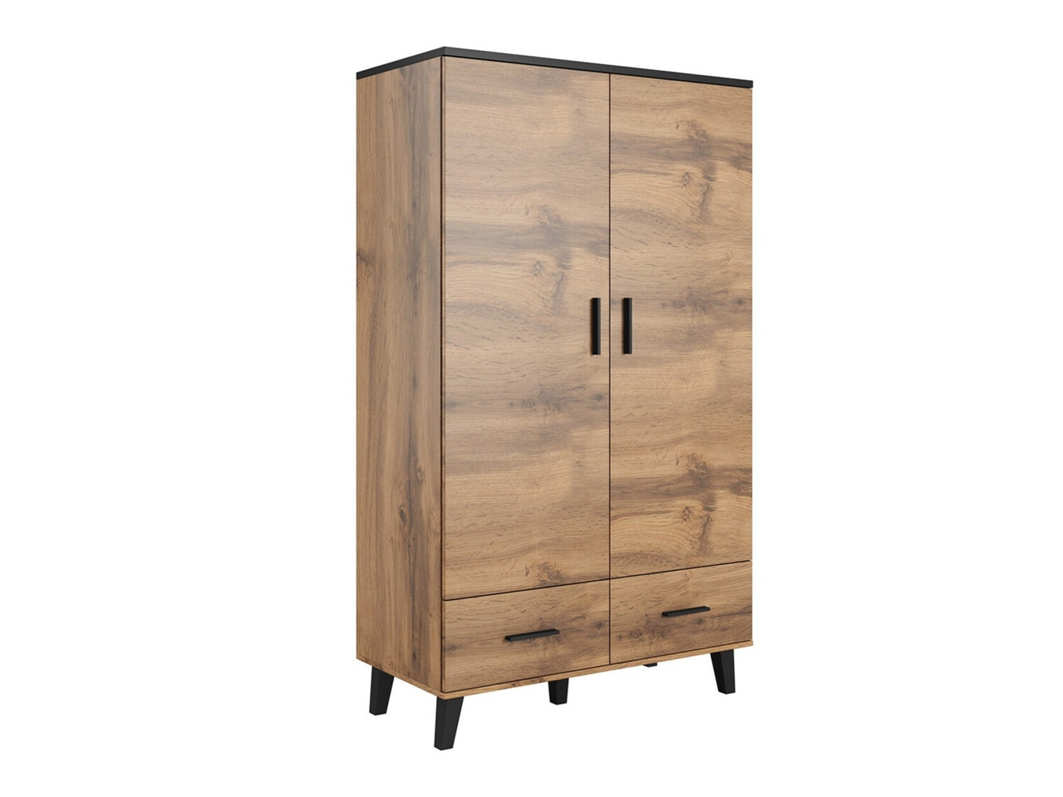 Skapis Larfloi 111 (Votan ozols + Melns)