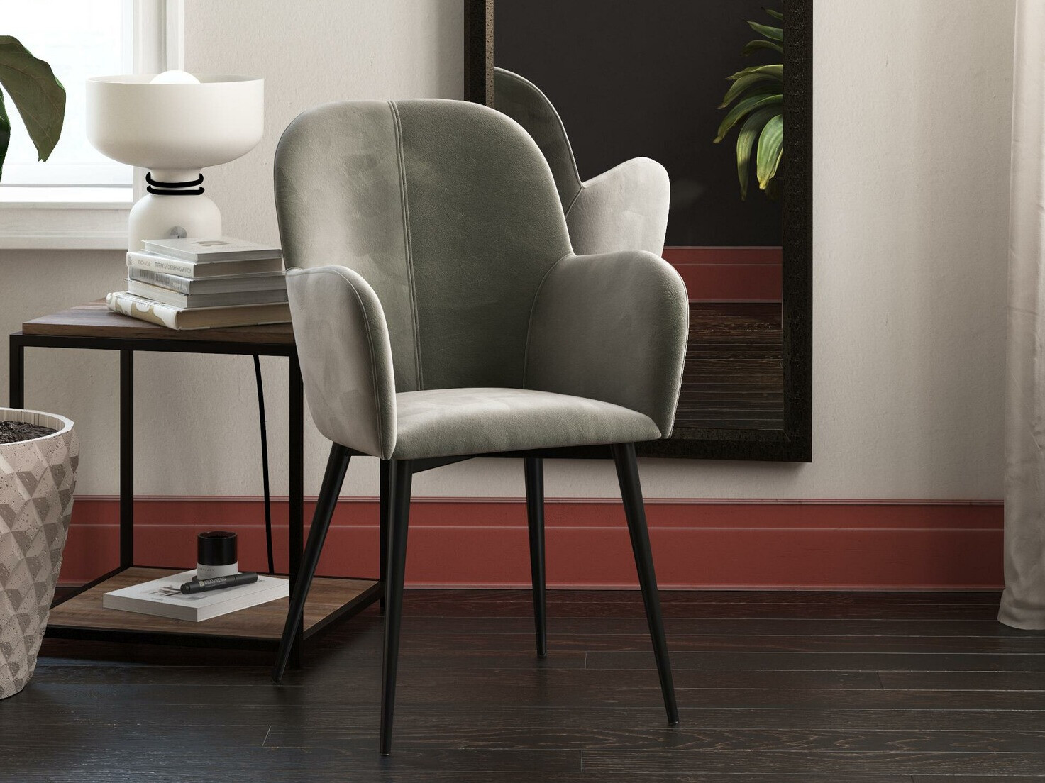 Стул Tulsa 299 (Серый + Чёрный)