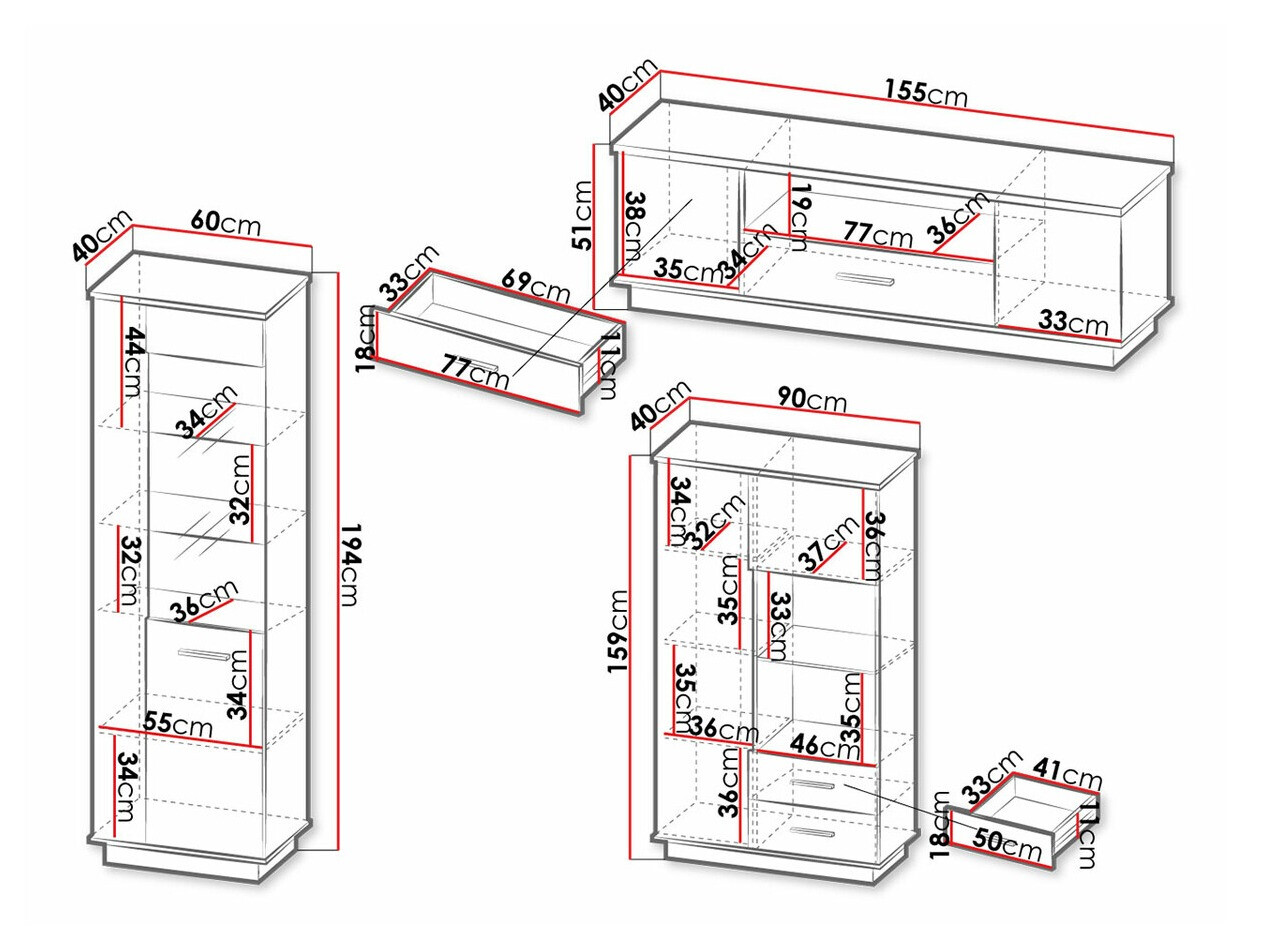 Viesistabas komplekts Tenodeu 114
