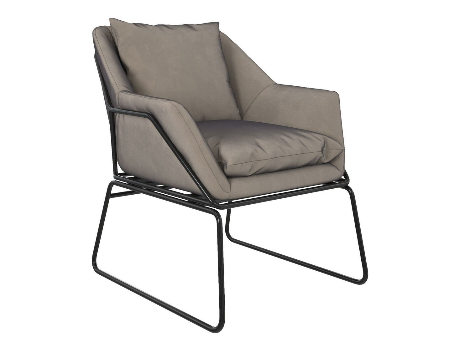 Atpūtas krēsls Tulsa 302 (Pelēks + Melns)