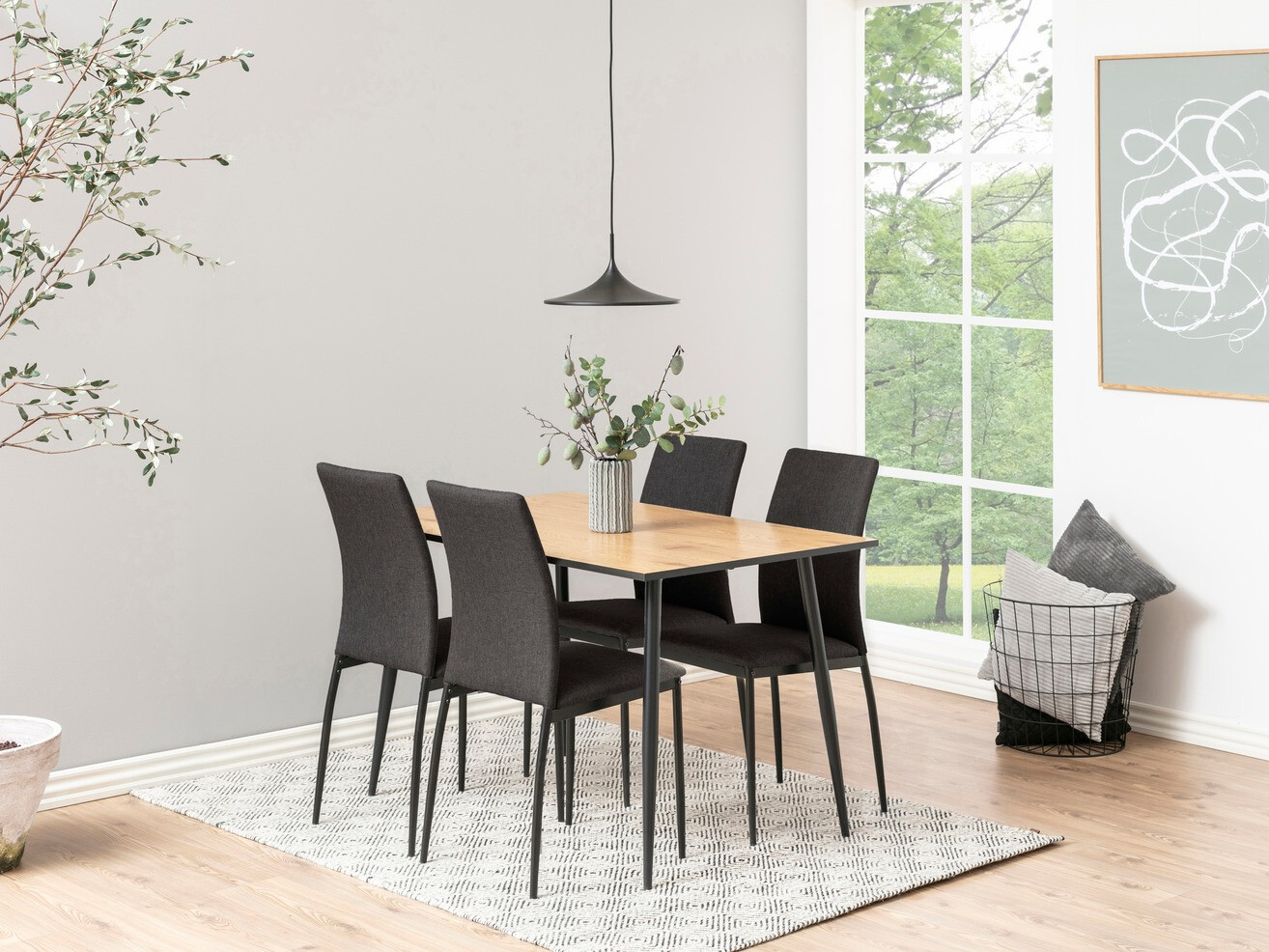 Cтол Norsica 289 (Дикий дуб + Чёрный)