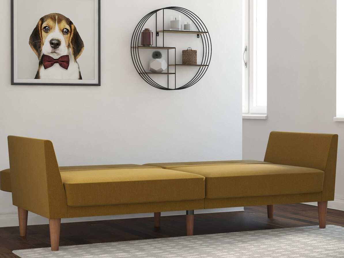 Dīvāns gulta Novogratz 110 (Dzeltens)