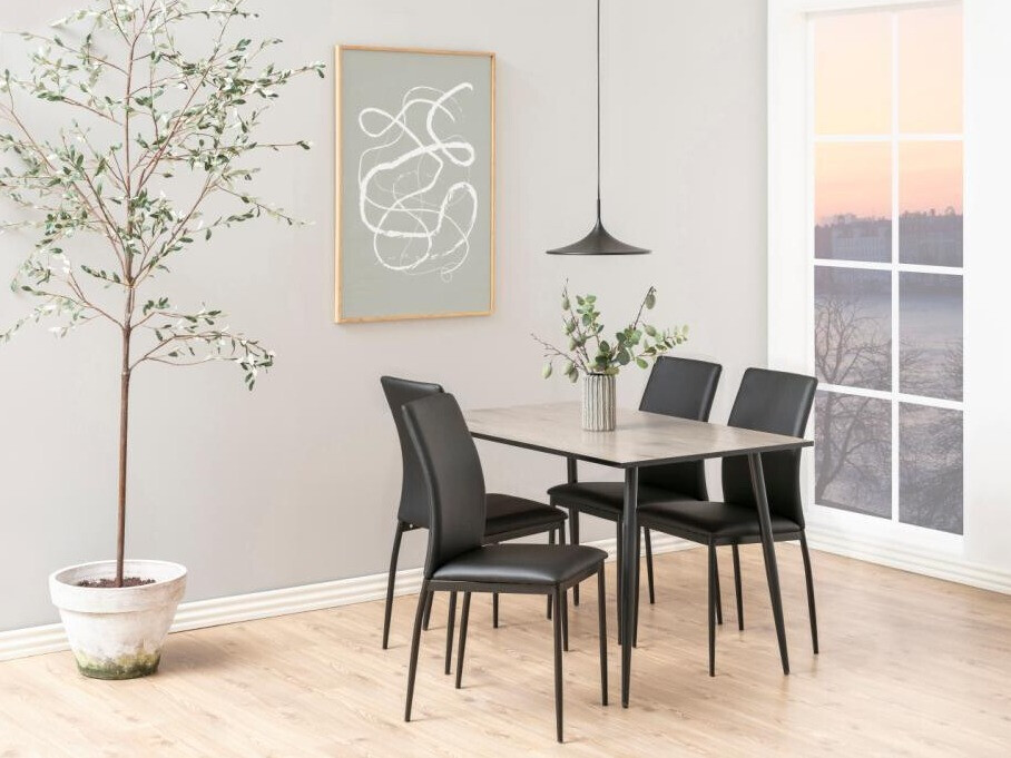 Galds Norsica 289 (Balināts ozols + Melns)